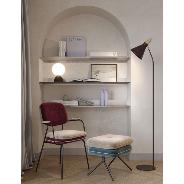 Пуф pea, велюр, бежевый/сине-зеленый Bergenson Bjorn