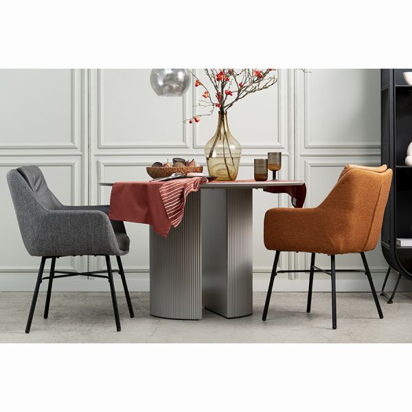 Стул allar, экокожа, рогожка, коричневый Bergenson Bjorn