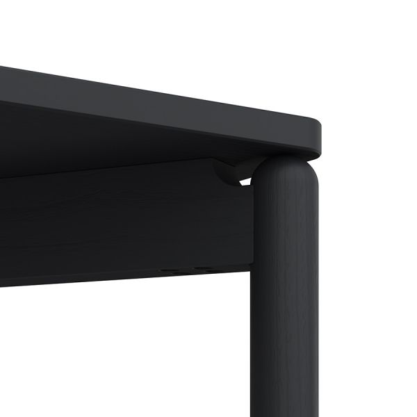 Стол обеденный saga, 75х150 см, темно-серый Latitude