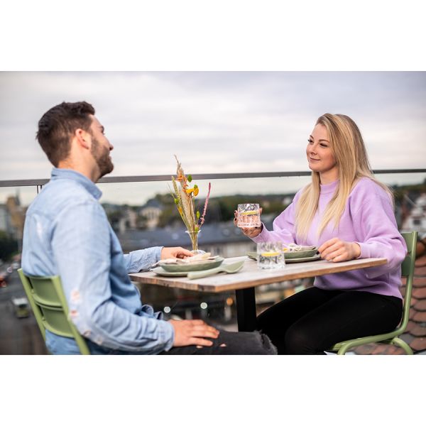 Тарелка суповая club organic 22 см синяя