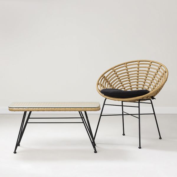 Стул vetle round, ротанг Bergenson Bjorn