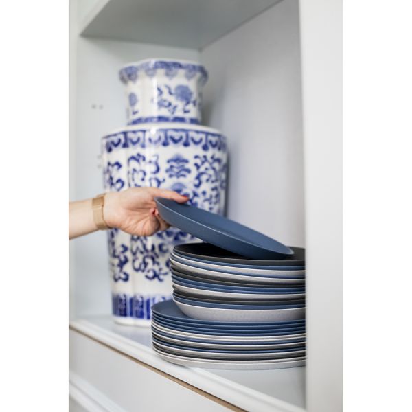 Тарелка connect organic 25,5 см темно-серая