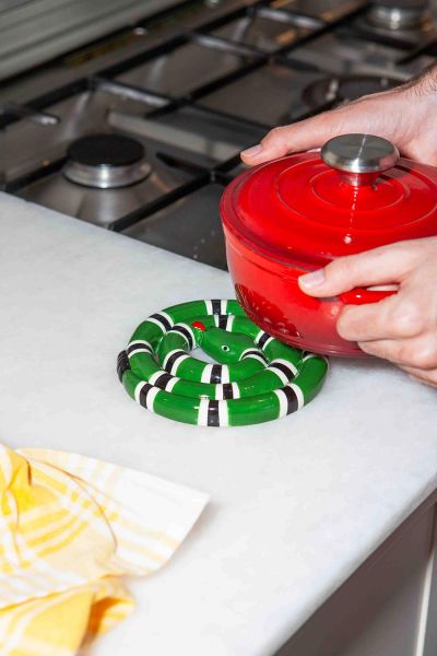 Подставка под горячее snake, зеленая Doiy