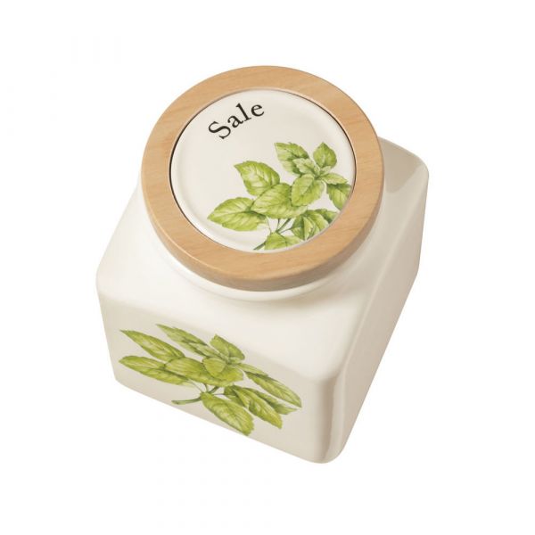 Ёмкость для соли с крышкой Rosemary 15 см, Nuova Cer, 9064/1-RSM