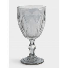 Бокал-кубок для вина 300 мл, стекло, серый, Diamond color ANNA LAFARG