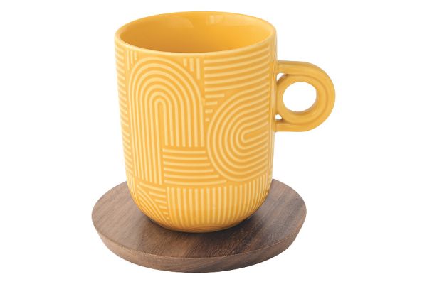 Набор из 2-х кружек Радуга, красная и жёлтая 0.35 л Easy Life