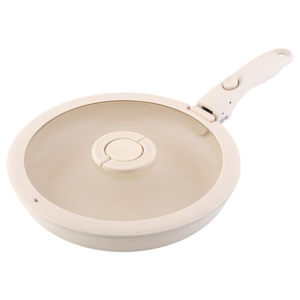 Набор посуды для приготовления со съемной ручкой smart ceramic, 7 предметов, цвета топленого молока Smart Solutions
