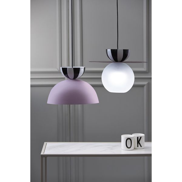 Светильник подвесной anniken, D36х28 см, черный/белый/сливовый Bergenson Bjorn