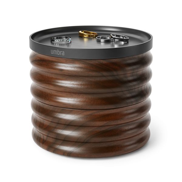 Шкатулка для украшений tesora, черный орех Umbra