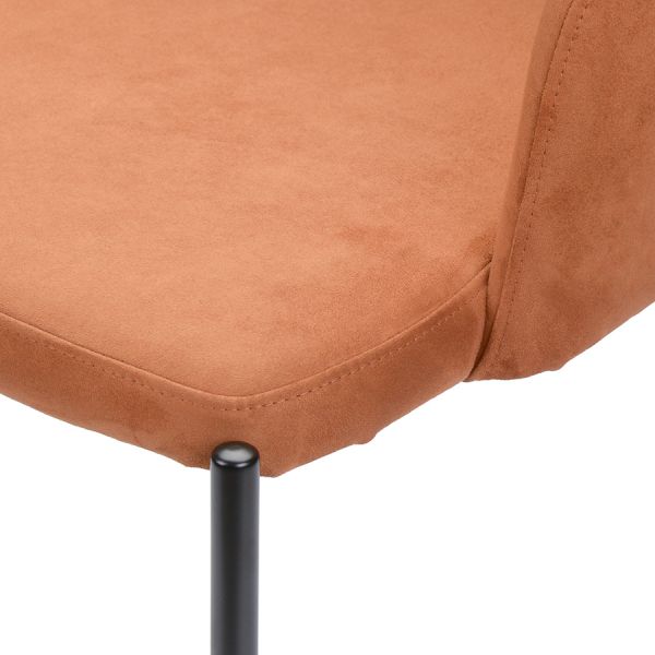 Кресло earl экозамша коричневое Berg