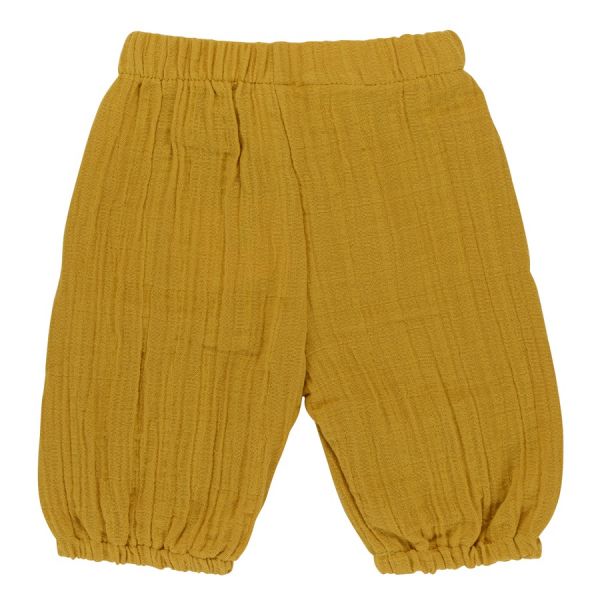 Шорты из хлопкового муслина горчичного цвета из коллекции essential 3-4y