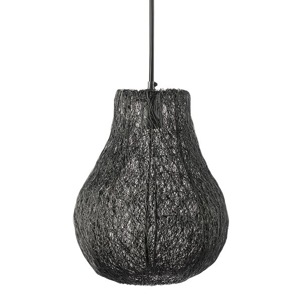 Светильник подвесной vinger, D27х35 см, черный Bergenson Bjorn