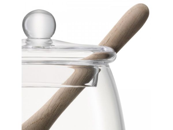 Банка для мёда с деревянной ложкой Serve 12.5 см