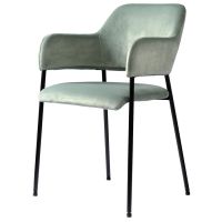 Стул viva серо-зеленый велюр