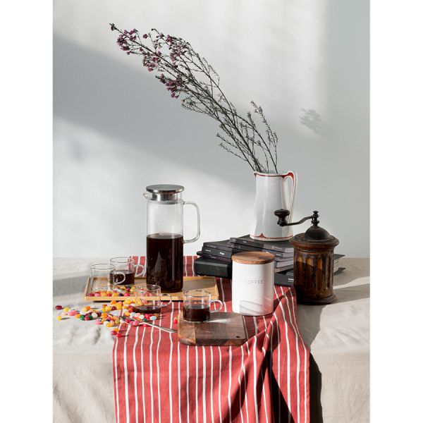 Контейнер для хранения кофе 1,2 л с деревянной крышкой