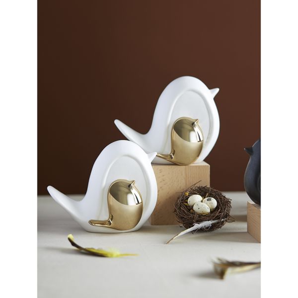 Декор из фарфора white birdie из коллекции essential, 16х8x13 см Tkano