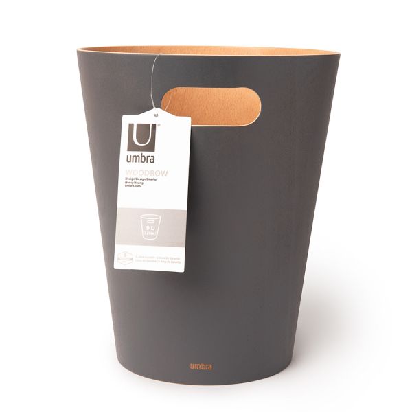 Корзина для мусора Woodrow серая