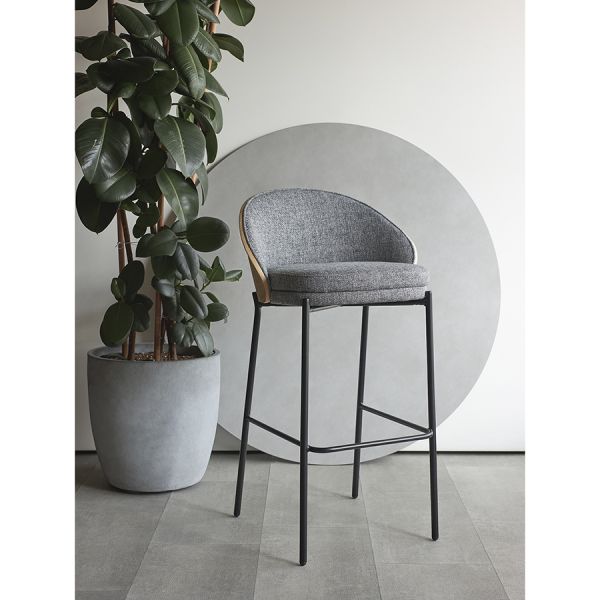 Стул барный cloud, рогожка, грифельно-серый Bergenson Bjorn