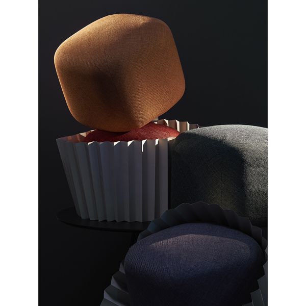 Пуф troffel, красный Latitude