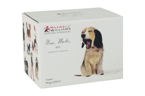 Кружка Зевающий пёс 400 мл фарфор в подарочной упаковке Maxwell & Williams