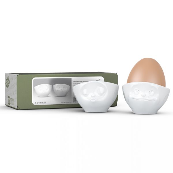 Набор из 2 подставок для яиц tassen kissing & dreamy белый