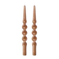 Набор из двух свечей светло-коричневого цвета из коллекции essential, 35 см Tkano