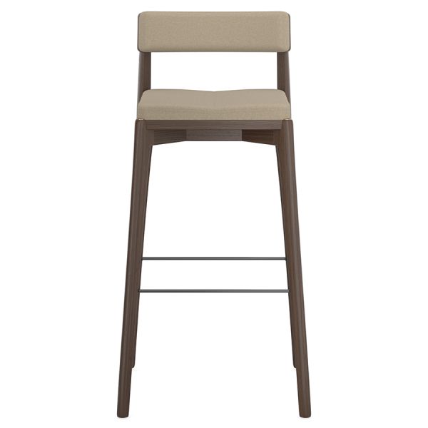 Набор из 2 барных стульев aska рогожка венге/бежевый