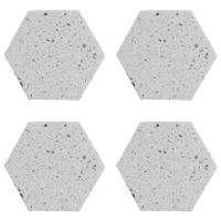 Набор из 4 подставок из камня elements hexagonal 10 см