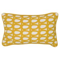 Чехол на подушку с принтом twirl горчичного цвета из коллекции cuts&pieces 30х50 см