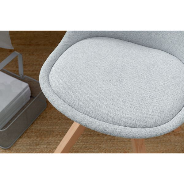 Стул harvy велюр светло-голубой