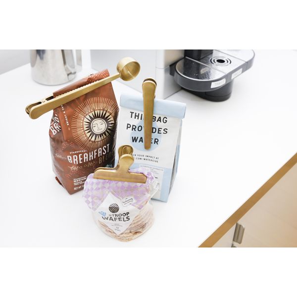 Набор зажимов для пакетов 3 шт медь