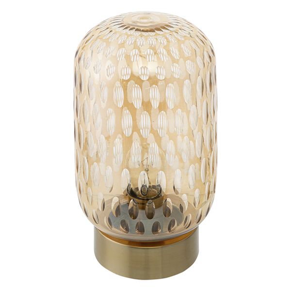 Светильник настольный mystic aura, D19 см, янтарно-золотой Bergenson Bjorn