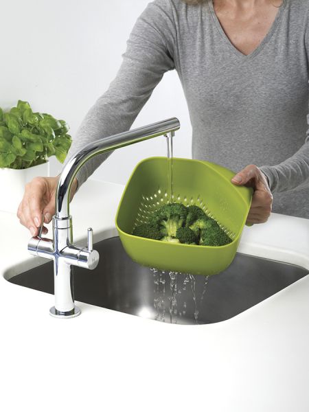 Дуршлаг square ss17, зеленый Joseph Joseph