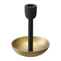 Подсвечник fyr bran, 15 см, черный/античная латунь Bergenson Bjorn