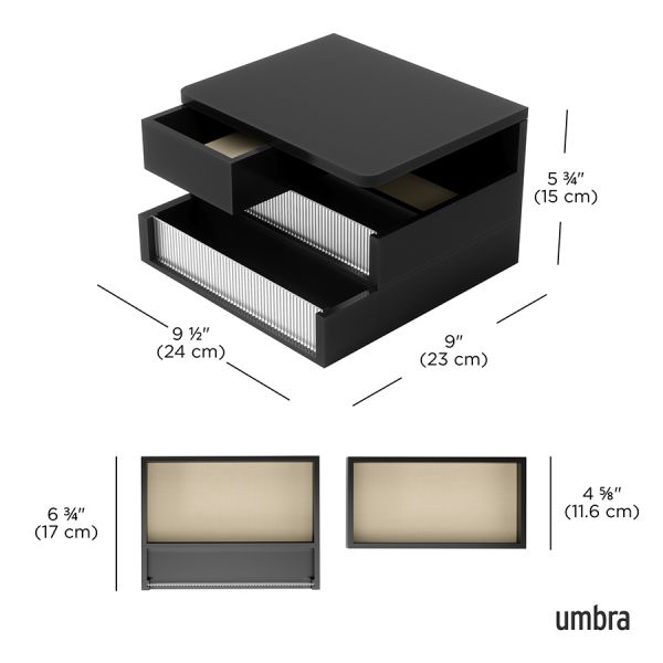Шкатулка malibu, черная Umbra
