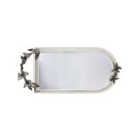 Поднос для чая с накладками «Бабочки» посеребренный С960812