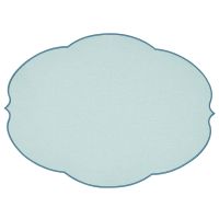 Салфетка подстановочная овальная flowers 48,8х36 см, голубая Guzzini