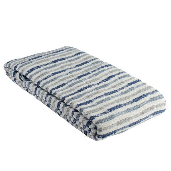 Покрывало из хлопка в полоску из коллекции ethnic 180х250 см