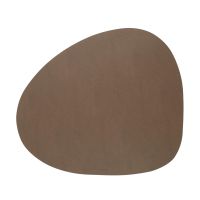 Подстановочная салфетка фигурная 37х44 см, натуральная кожа, tobacco SKINNATUR