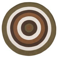 Ковер из хлопка target коричневого цвета из коллекции ethnic, D150 см Tkano