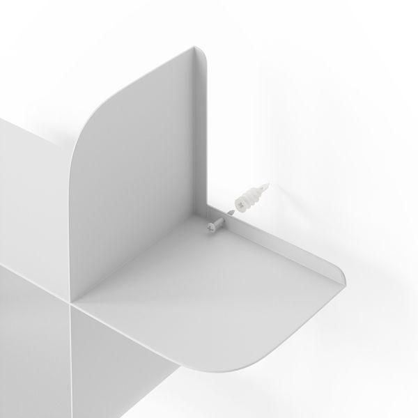 Набор металлических настенных полок montage, 2 шт, белый Umbra