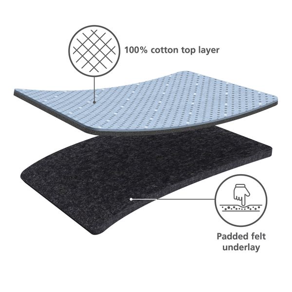 Доска гладильная glide™ серо-желтая