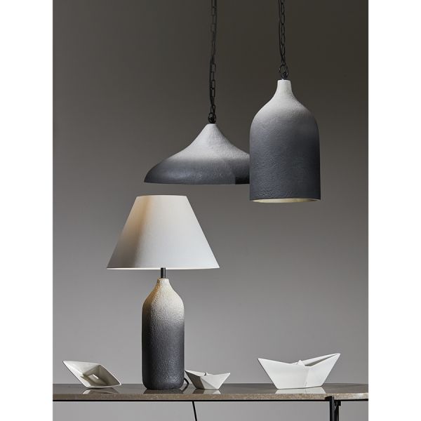 Светильник подвесной sustainable, D44х19 см, черный/белый Bergenson Bjorn