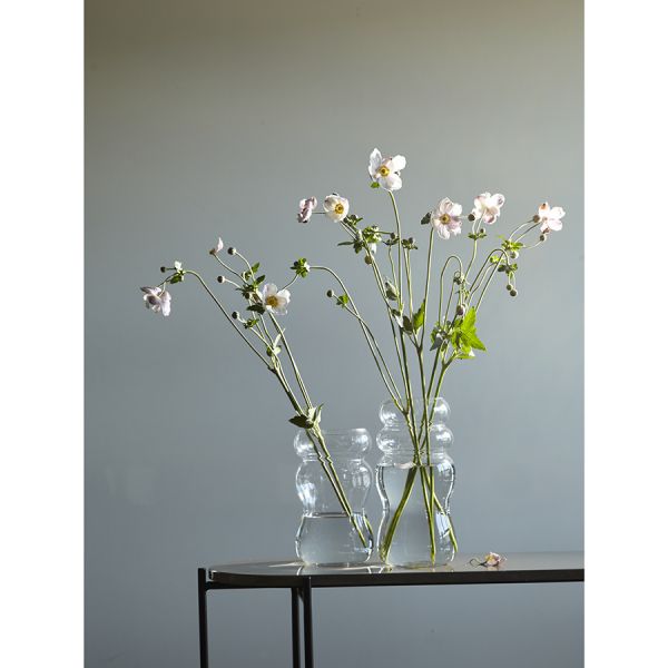 Ваза swell 22 см, прозрачная Bergenson Bjorn