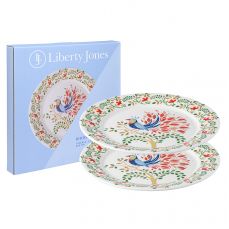 Набор тарелок fantail bird из коллекции birds of paradise в подарочной упаковке, 28 см, 2 шт Liberty Jones