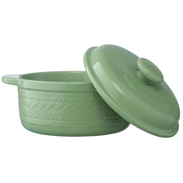 Кастрюля жаропрочная Сountry mill 1,9 л светло-зеленая Liberty Jones