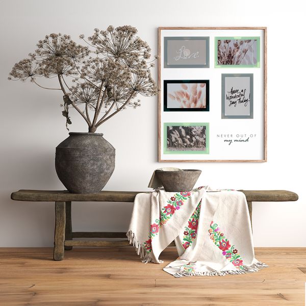 Рамка для фотографий pleasant moments, 41х51 см, белая/натуральное дерево Bergenson Bjorn