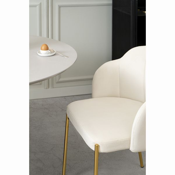 Стул shelly, велюр, молочный Bergenson Bjorn