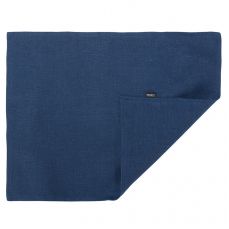Салфетка под приборы из стираного льна синего цвета из коллекции essential 35х45 см