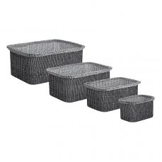 Набор из 4-х корзин для хранения sustainable collection, черный Bergenson Bjorn